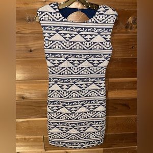 As U Wish Padded Shoulder Dress Size S